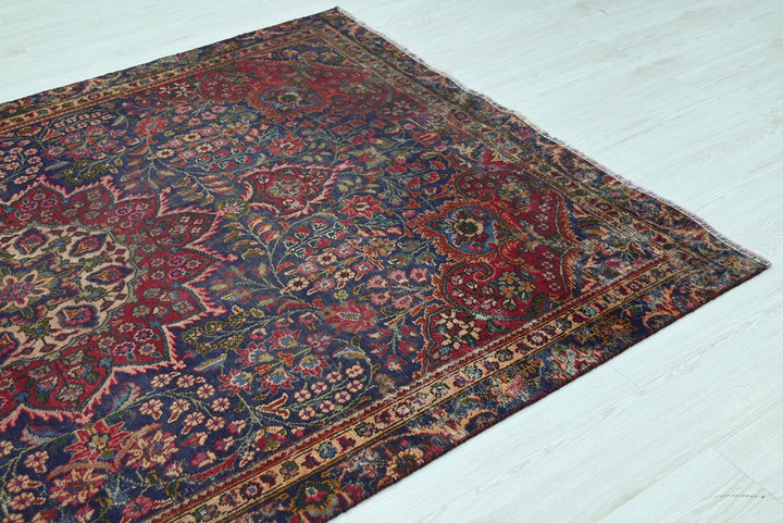 blue Medium rug 5' 5" x 8' 5"