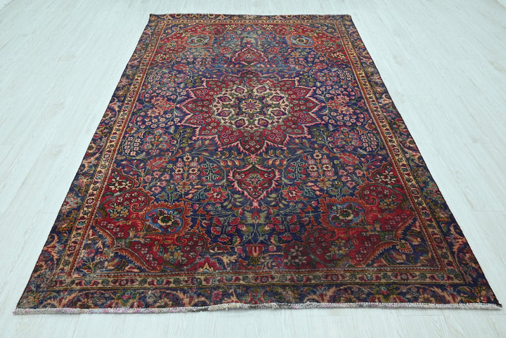 blue Medium rug 5' 5" x 8' 5"