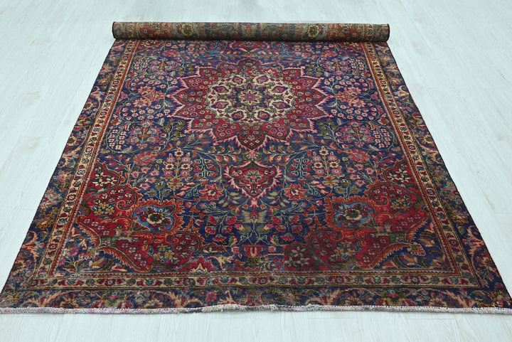 blue Medium rug 5' 5" x 8' 5"