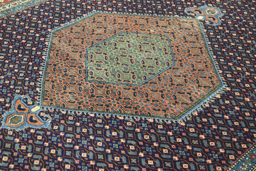 blue Large rug 6' 9" x 9' 3"