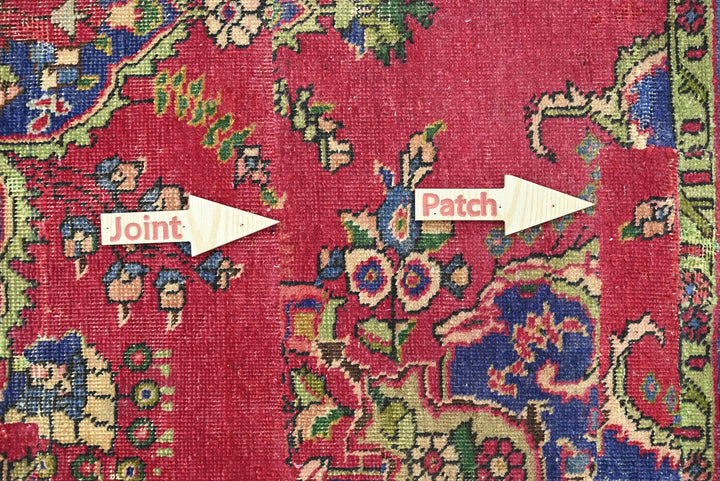 red Medium rug 6' 3" x 9' 1"