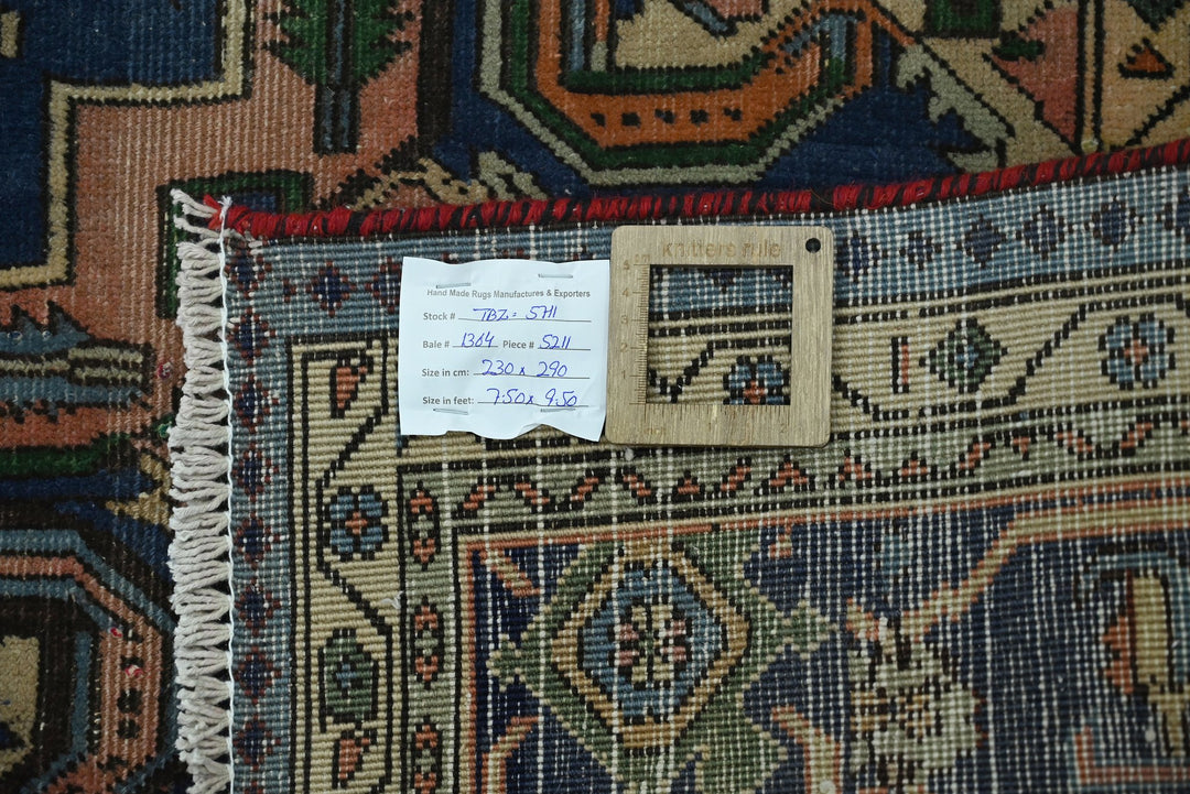 red Large rug 7' 7" x 9' 6"