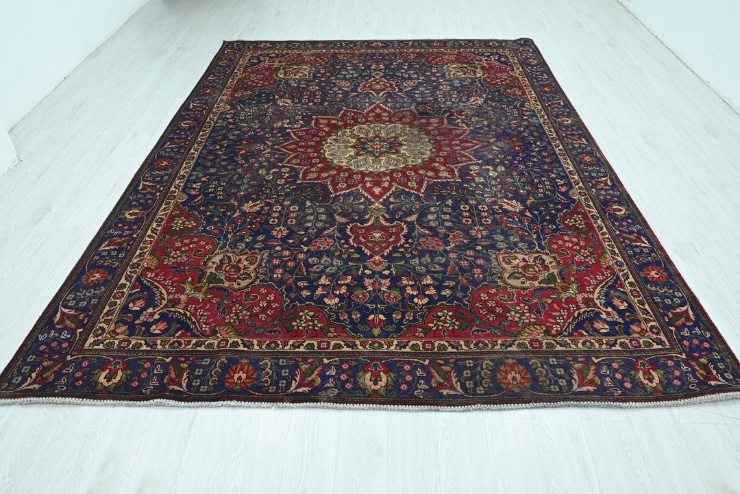 blue Large rug 8' 2" x 11' 0"