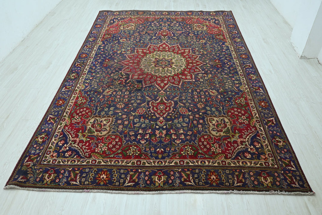 blue Large rug 8' 2" x 11' 0"