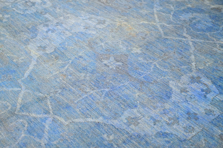 blue Oversized rug 9' 7" x 13' 9"