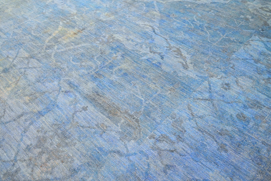 blue Oversized rug 9' 7" x 13' 9"
