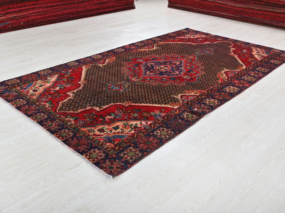 a rug on the floor of a room