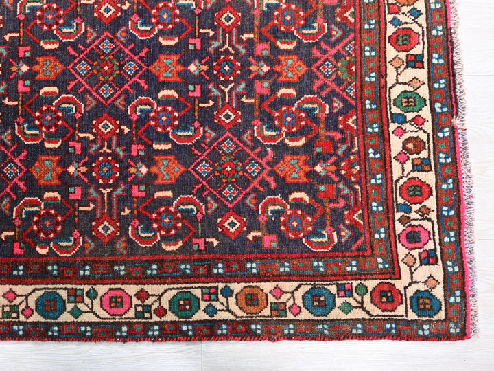 a rug with a colorful design on it