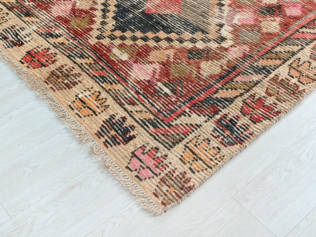 a close up of a rug on the floor