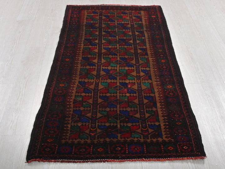 a rug is laying on the floor in a room