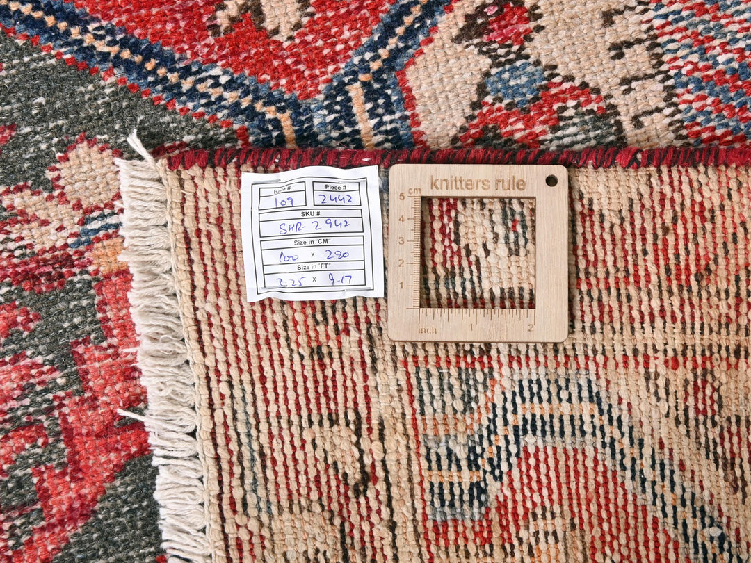 a close up of a rug with a tag on it