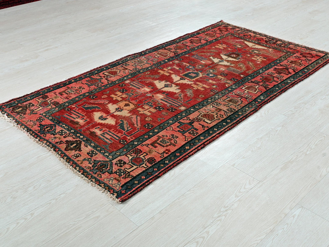 a rug on the floor of a room