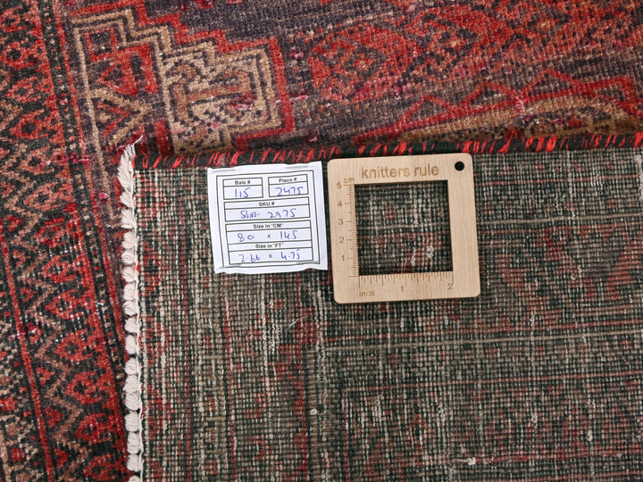 a picture frame on a rug with a label on it
