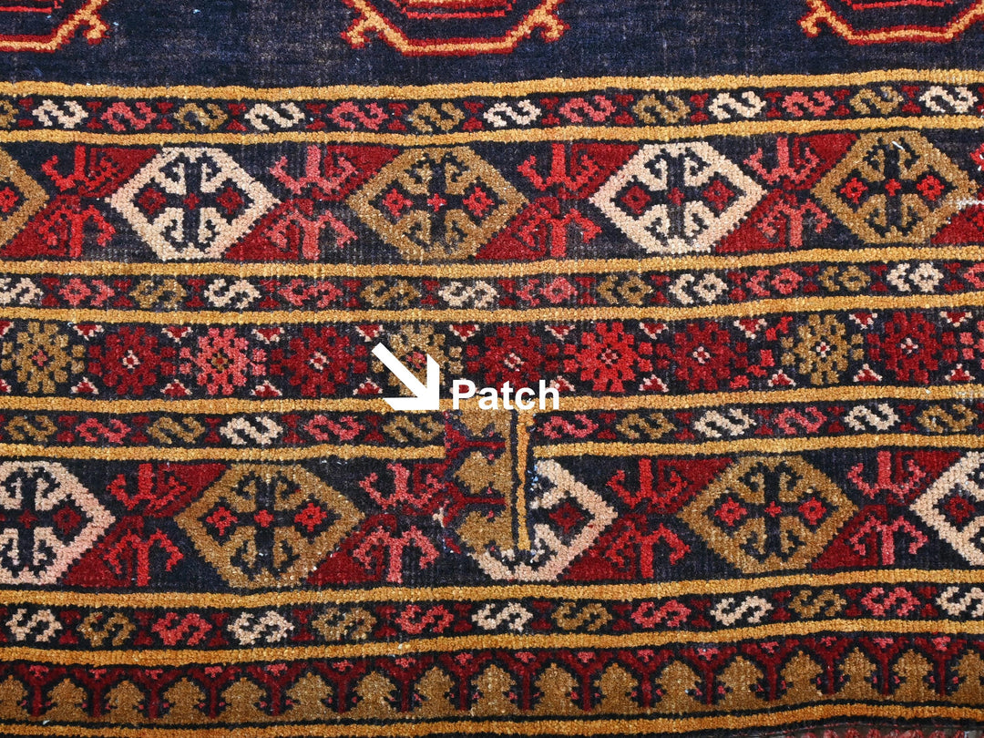 a close up of a rug with different colors