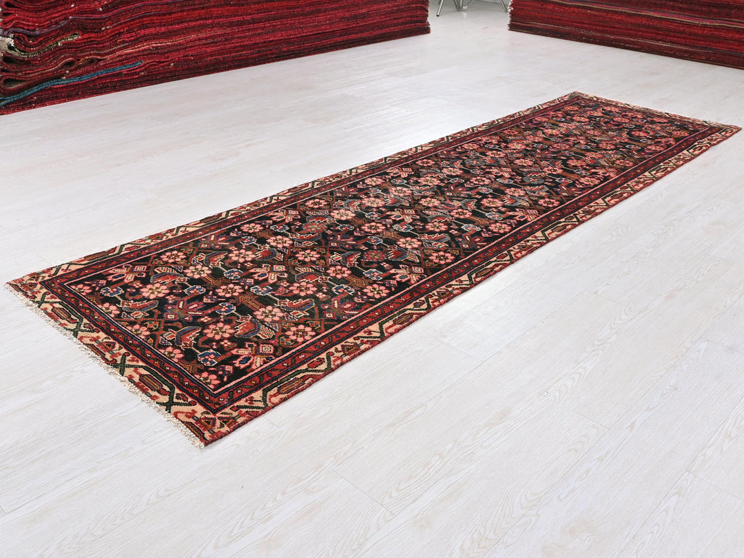 a rug is laying on the floor in a room