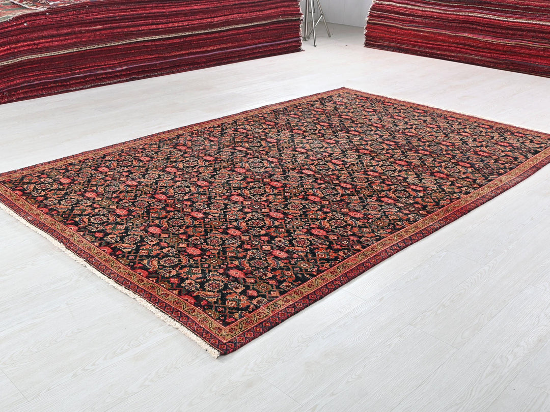 a rug is laying on the floor in a room
