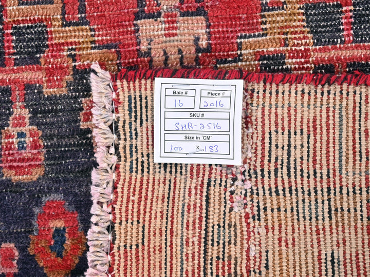a close up of a rug with a tag on it