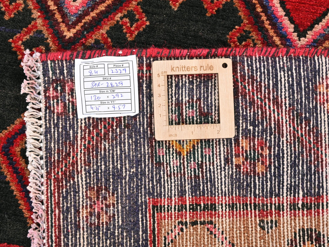 a close up of a rug with a tag on it