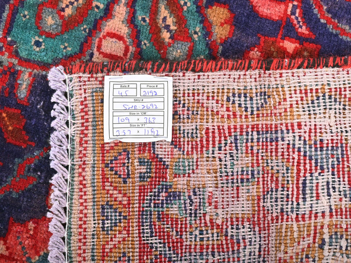 a close up of a rug with a tag on it