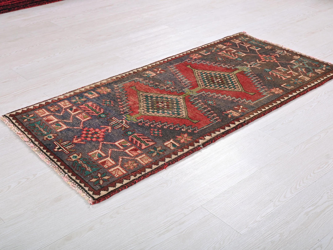 a rug is laying on the floor in a room