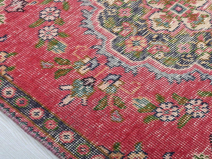a close up of a rug on a floor